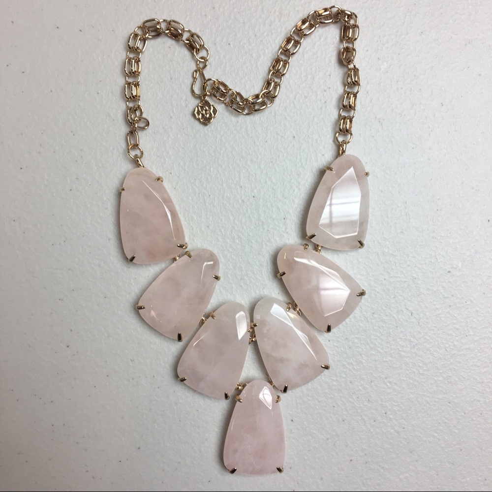 Kendra Scott Harlow Necklace in Rose Quartz